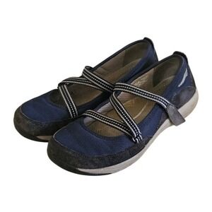 Dansko Mary Jane Shoes Women EU 38 US 7.5-8 Navy Blue Leather Comfort Straps